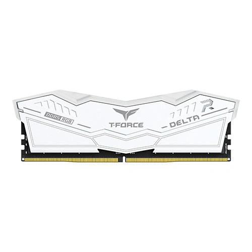 TeamGroup T-Force Delta RGB DDR5 64GB (32GB x 2) 6000MHz CL30 White RAM