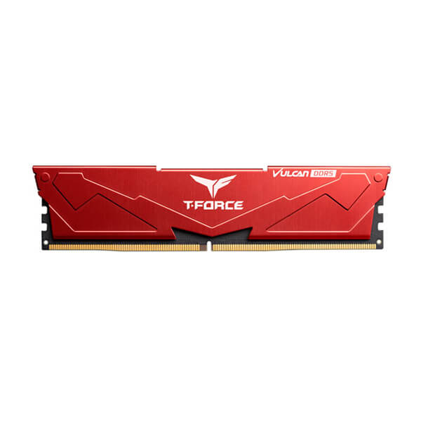 TeamGroup T-Force FLRD516G5200HC40C01 Desktop Ram Vulcan Series 16GB (16GBx1) DDR5 5200MHz Red
