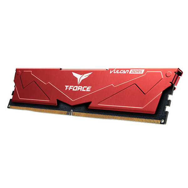 TeamGroup T-Force Vulcan 32GB (16GBx2) DDR5 5200MHz Desktop RAM (Red)