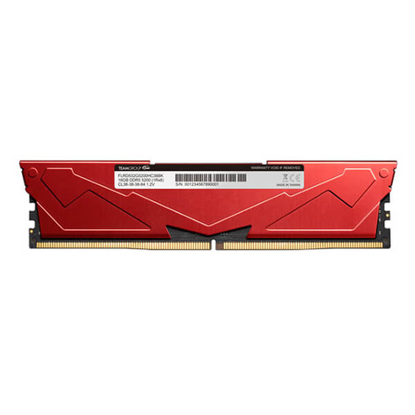 TeamGroup T-Force Vulcan 32GB (16GBx2) DDR5 5200MHz Desktop RAM (Red)