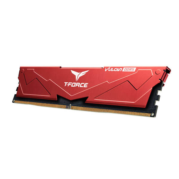 TeamGroup T-Force Vulcan 32GB (32GBx1) DDR5 6000MHz Desktop Ram (Red)