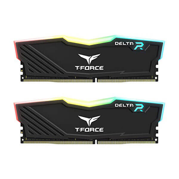 TeamGroup T-Force Delta RGB 64GB (32GBx2) DDR4 3200MHz Black Desktop RAM