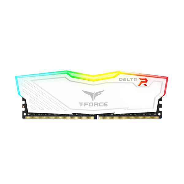 TeamGroup T-Force Delta RGB 16GB (16GBx1) DDR4 3600MHz Desktop RAM (White)