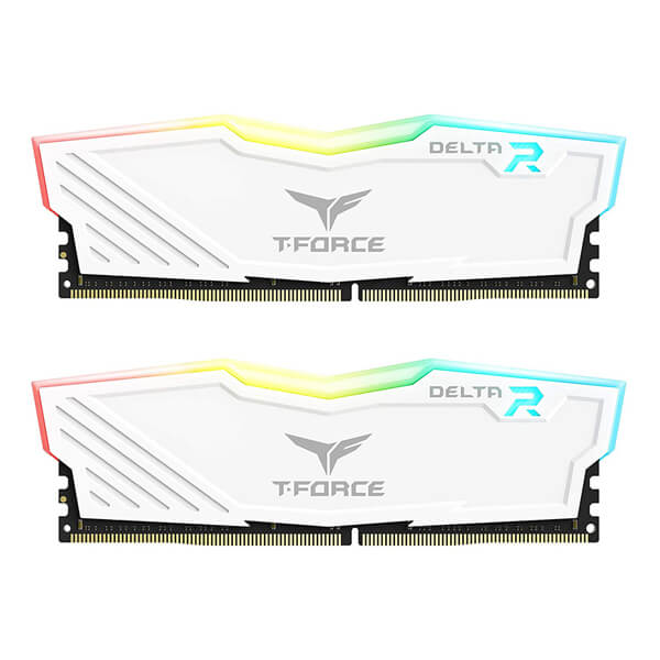 TeamGroup T-Force Delta RGB White 32GB (16GBx2) 3200MHz CL16 DDR4 RAM