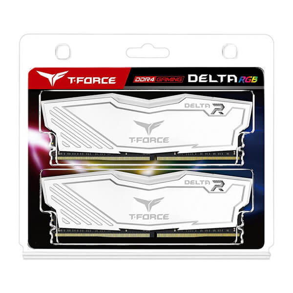 TeamGroup T-Force Delta RGB White 32GB (16GBx2) DDR4 3600MHz RAM