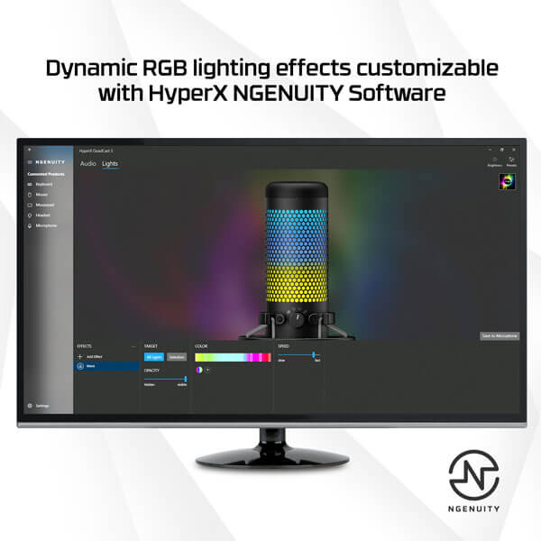 HyperX QuadCast S RGB USB Condenser Microphone (Black)