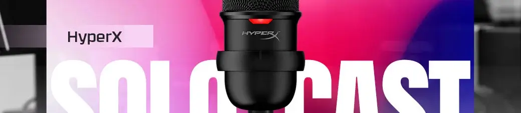 HyperX SoloCast – USB-mikrofon (svart)