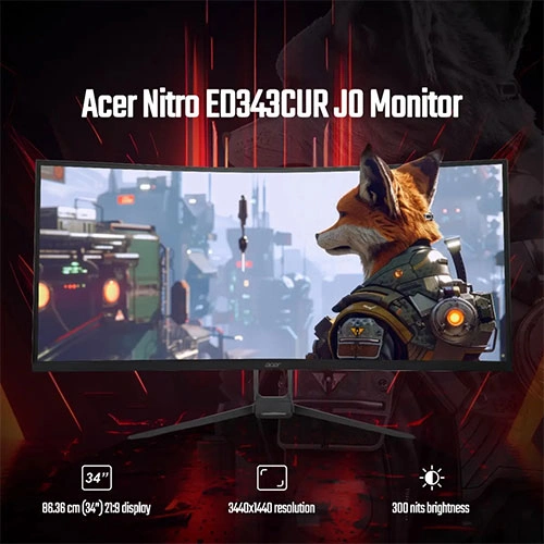 Acer Nitro ED343CUR 34 Inch Curved Gaming Monitor