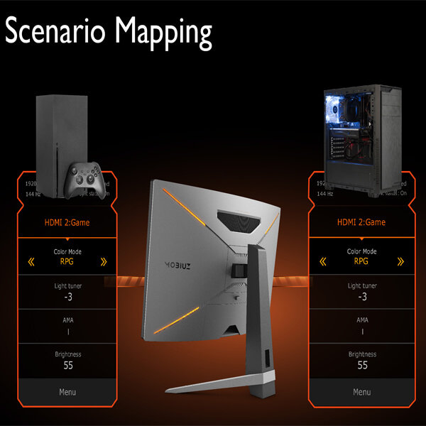 BenQ MOBIUZ EX2710R Curved Gaming Monitor
