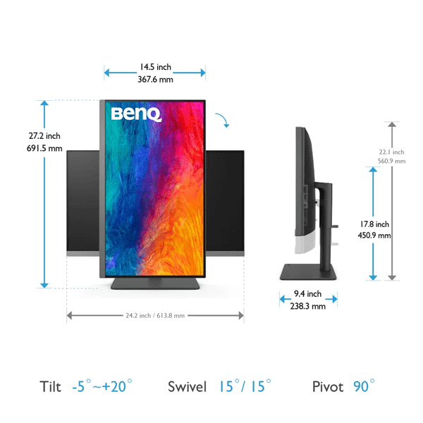 BenQ 27 Inch Designer Monitor, PD2706U