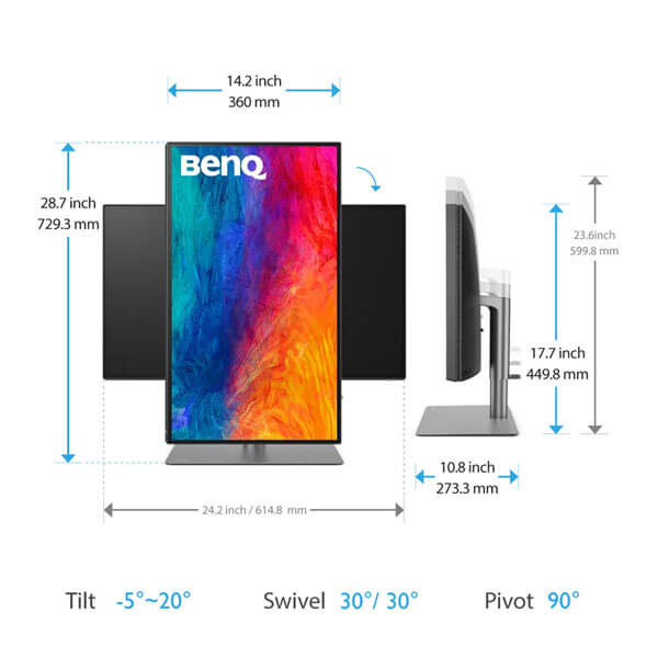 BenQ PD2725U 27 Inch 4K Designer Monitor