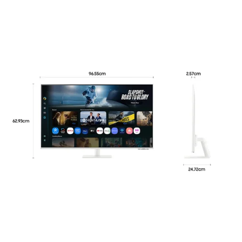 Samsung M7 White 43 Inch Smart Monitor