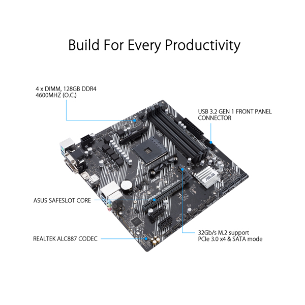 Asus Prime A520M-A Motherboard