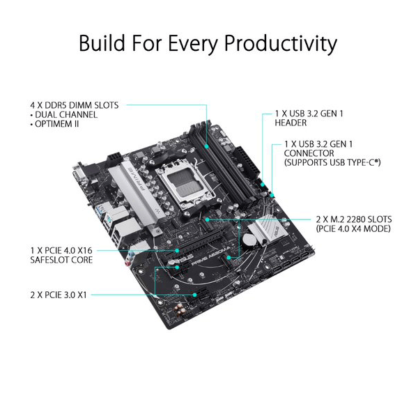 Asus Prime A620M-A Motherboard