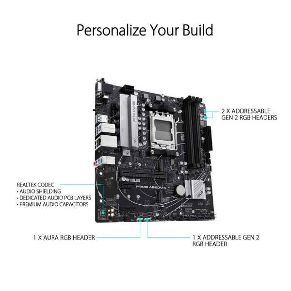 Asus Prime A620M-A Motherboard