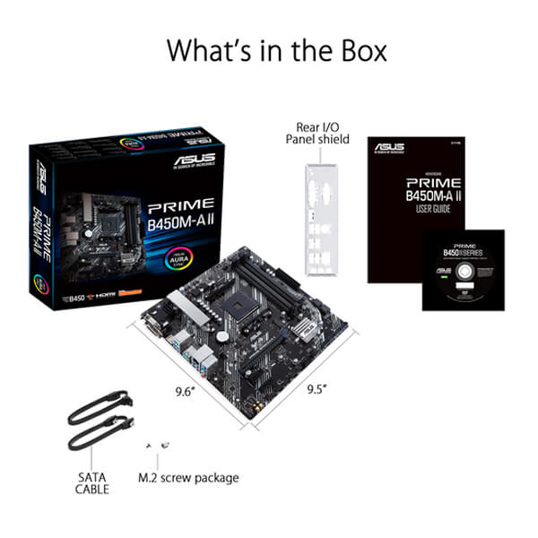 Asus Prime B450M-A II M-ATX Motherboard