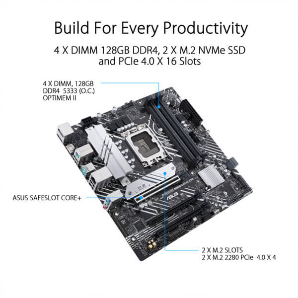Asus Prime B660M-A D4 Motherboard