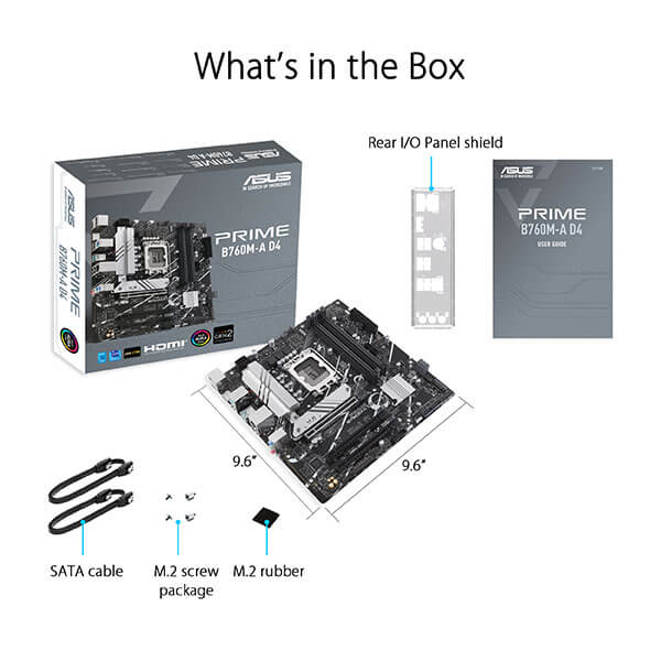 Asus Prime B760M-A D4 Motherboard