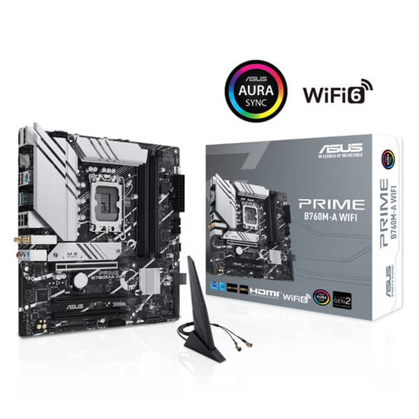 Asus Prime B760M-A WIFI DDR5 M-ATX Motherboard
