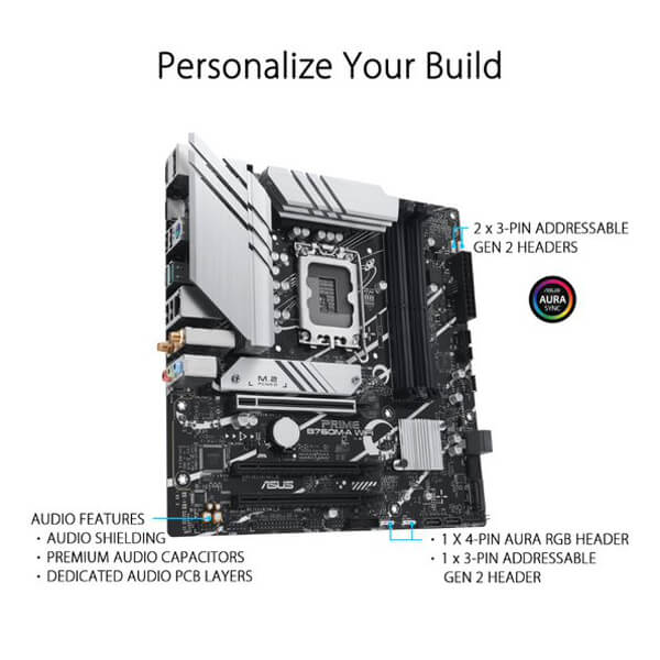 Asus Prime B760M-A WIFI DDR5 M-ATX Motherboard
