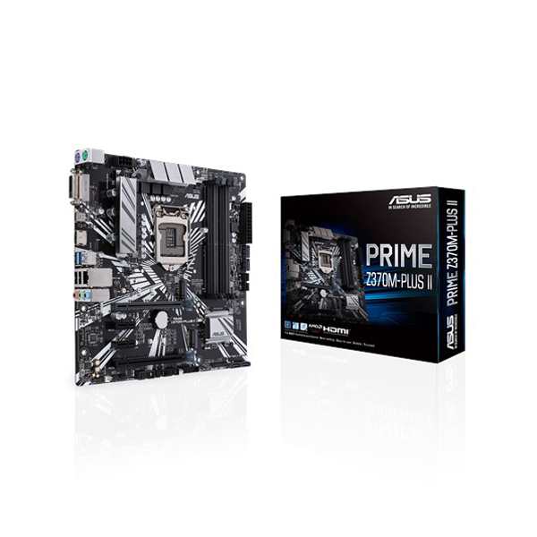 ASUS PRIME Z370M-PLUS II M-ATX Gaming Motherboard