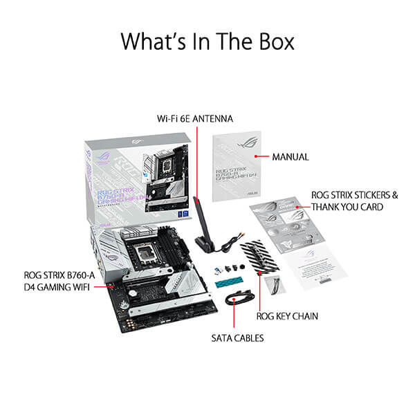 Asus ROG Strix B760-A Gaming WIFI D4 Motherboard