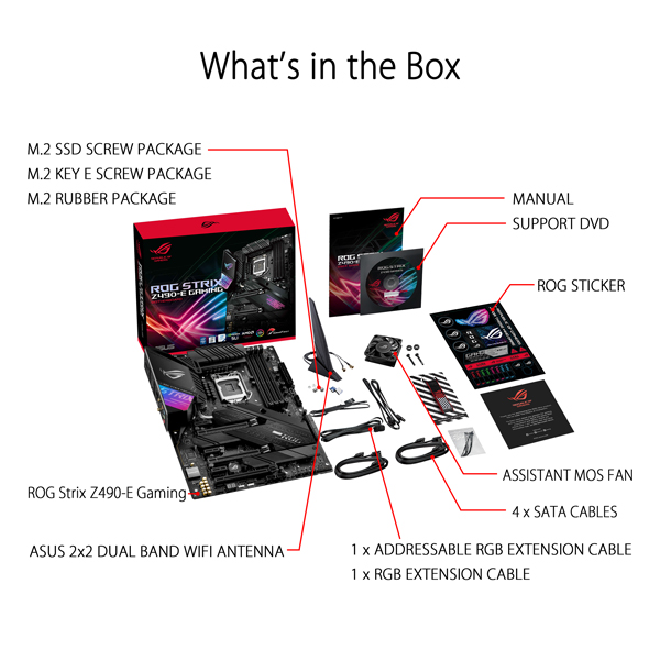 ASUS ROG Strix Z490-E Gaming Wi-Fi ATX Motherboard