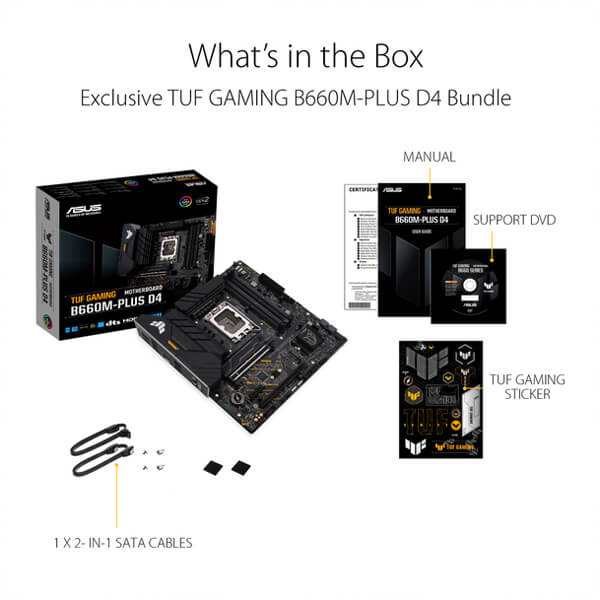 Asus TUF Gaming B660M-PLUS D4 | LGA 1700 | M-ATX Motherboard