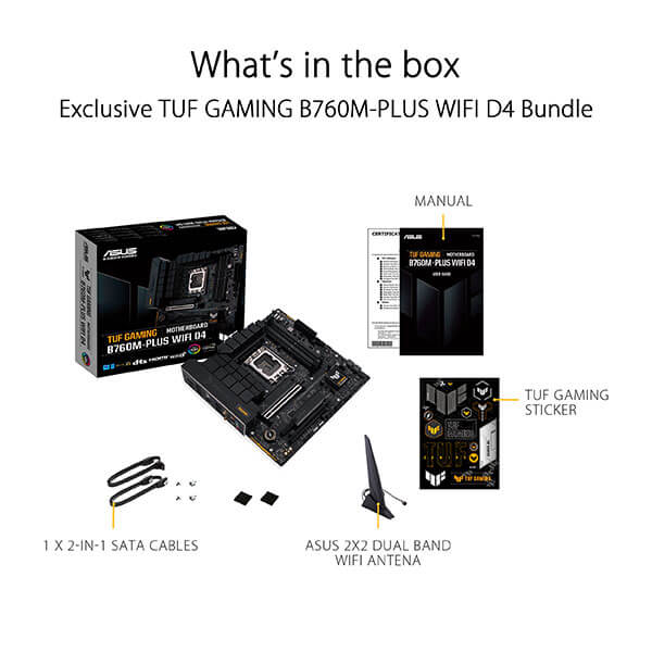 Buy Asus TUF Gaming B760M-Plus WIFI D4 | M-ATX Motherboard