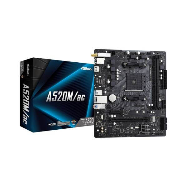 ASRock A520M/AC (Wi-Fi) DDR4 Motherboard