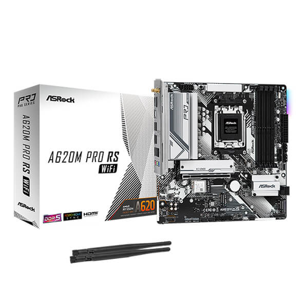 ASRock A620M Pro RS WiFi Motherboard | Mdcomputers.in