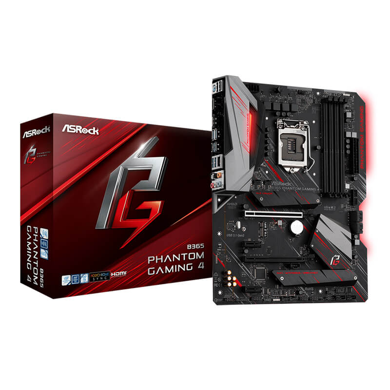 ASRock B365 Phantom Gaming 4 DDR4 ATX Motherboard