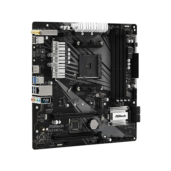 ASRock B450M/ac (Wi-Fi) Motherboard