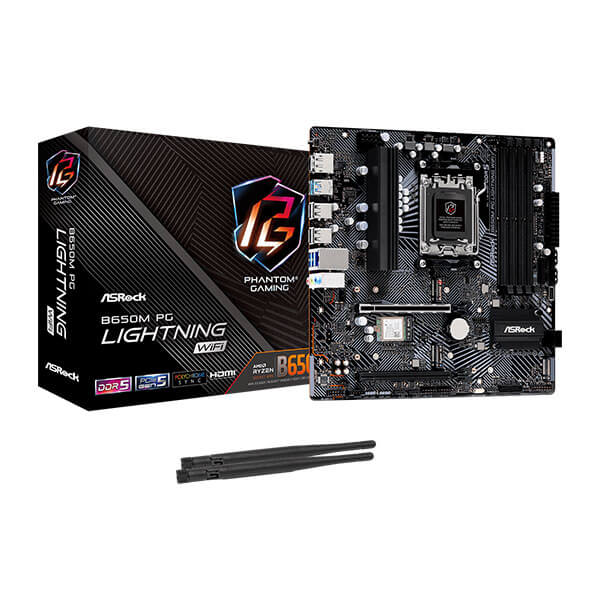 ASRock B650M PG Lightning WIFI M-ATX Motherboard