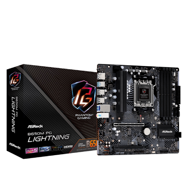 ASRock B650M PG Lightning M-ATX Motherboard