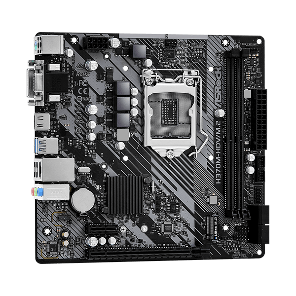 ASRock H370M-HDV/M.2 DDR4 M-ATX Motherboard