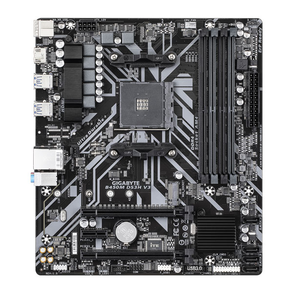 Gigabyte B450M DS3H V3 DDR4 M-ATX Motherboard