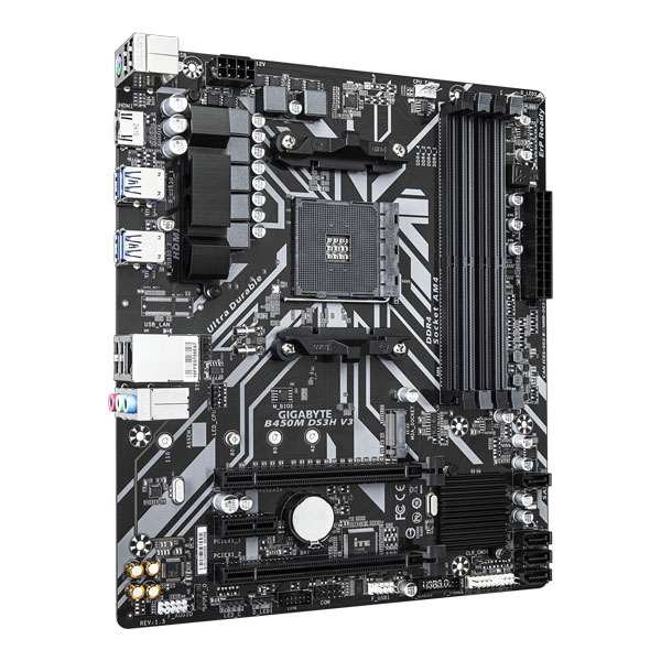 Gigabyte B450M DS3H V3 DDR4 M-ATX Motherboard