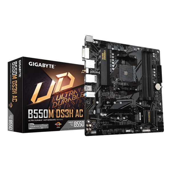 Gigabyte B550M DS3H AC (Wi-Fi) M-ATX Motherboard