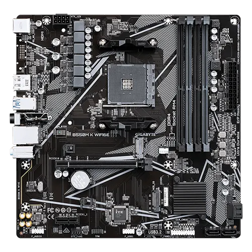 Gigabyte B550M K Wifi6e Motherboard