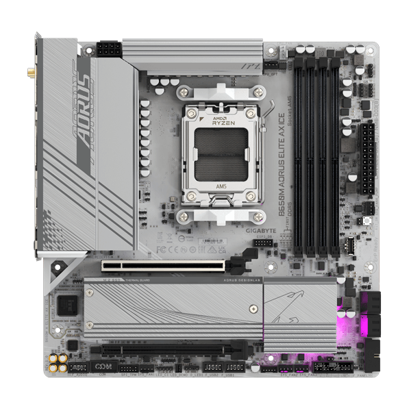 Gigabyte B650M Aorus Elite AX ICE WIFI M-ATX Motherboard