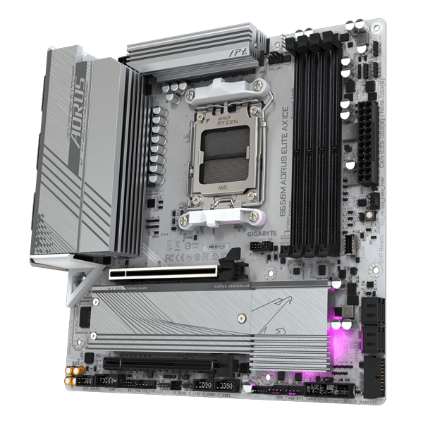 Gigabyte B650M Aorus Elite AX ICE WIFI M-ATX Motherboard