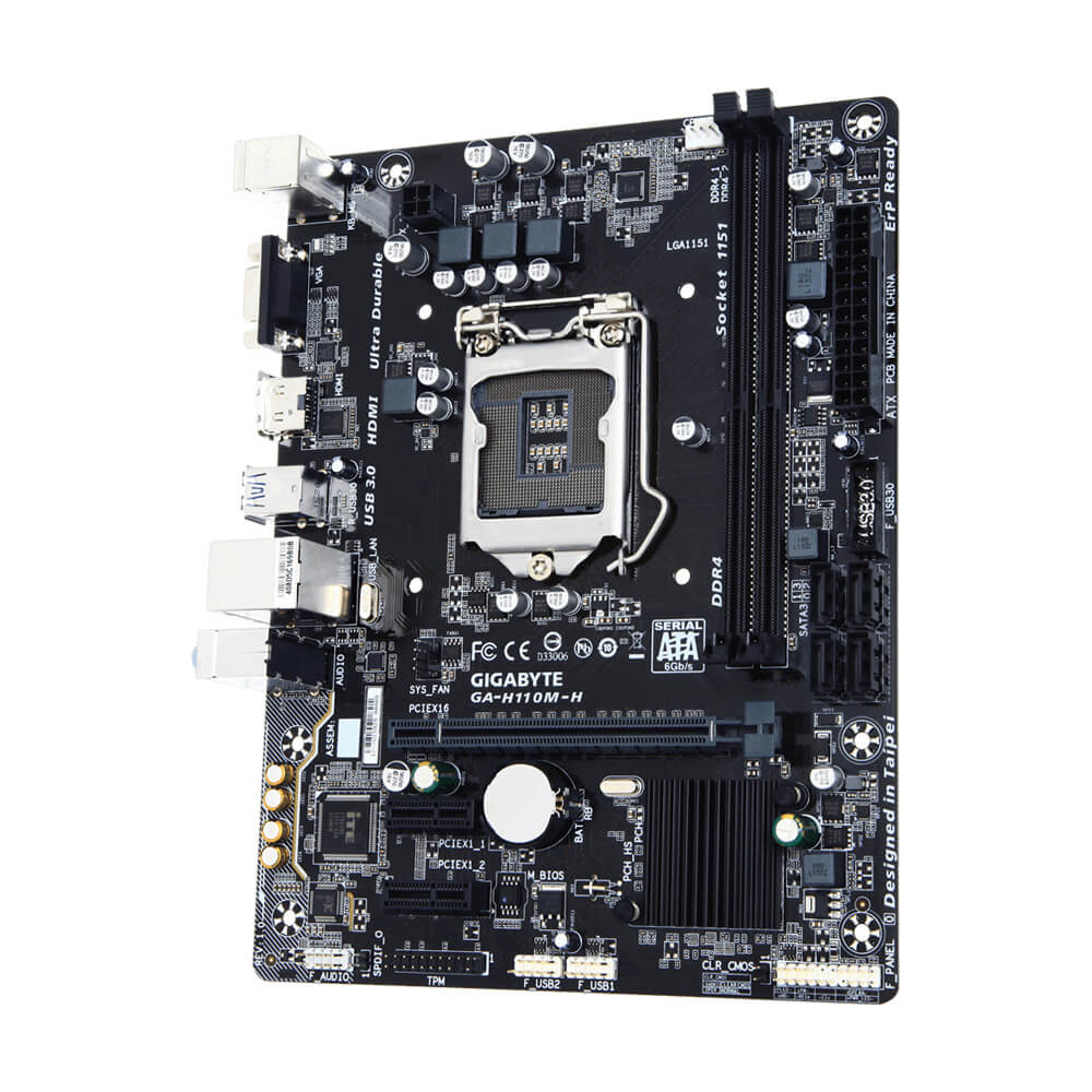 Gigabyte GA-H110M-H DDR4 M-ATX Motherboard