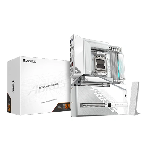 Gigabyte X870 Aorus Stealth ICE ATX Wi-Fi 7 Motherboard