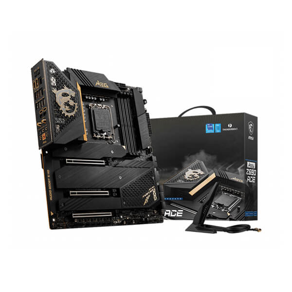 MSI MEG Z690 ACE (Wi-Fi) Motherboard (Intel Socket 1700/12th Generation Core Series CPU/Max 128GB DDR5 6666MHz Memory)