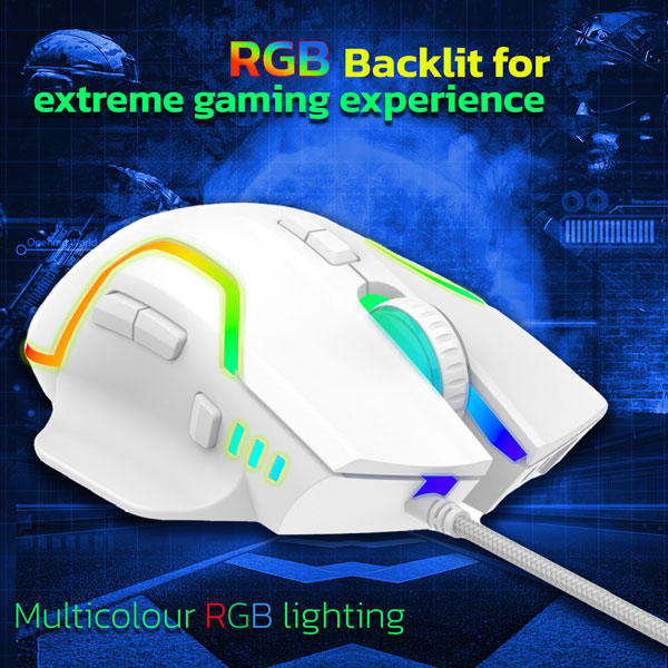 Ant Esports GM320 RGB White Gaming Mouse