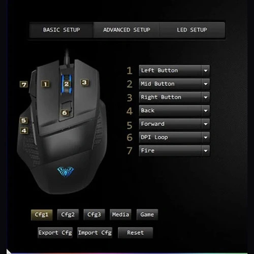 Aula SC550 Dual Mode RGB Gaming Mouse