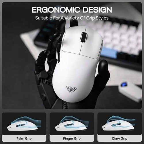 Aula SC800 Tri-Mode Wireless White Gaming Mouse
