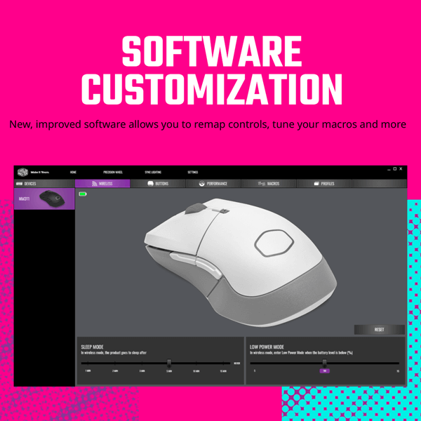 Cooler Master MM311 White Wireless Gaming Mouse