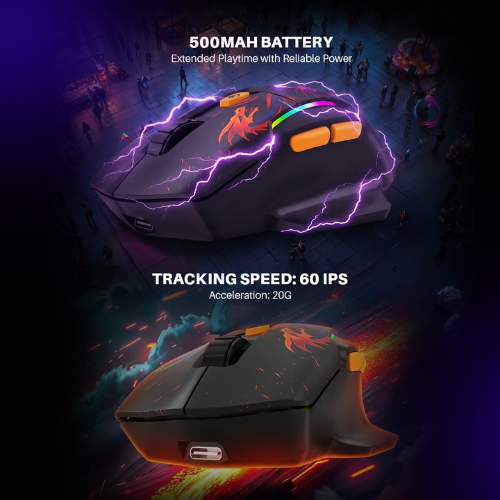 Cosmic Byte Helios Dragon Black Tri-Mode Gaming Mouse